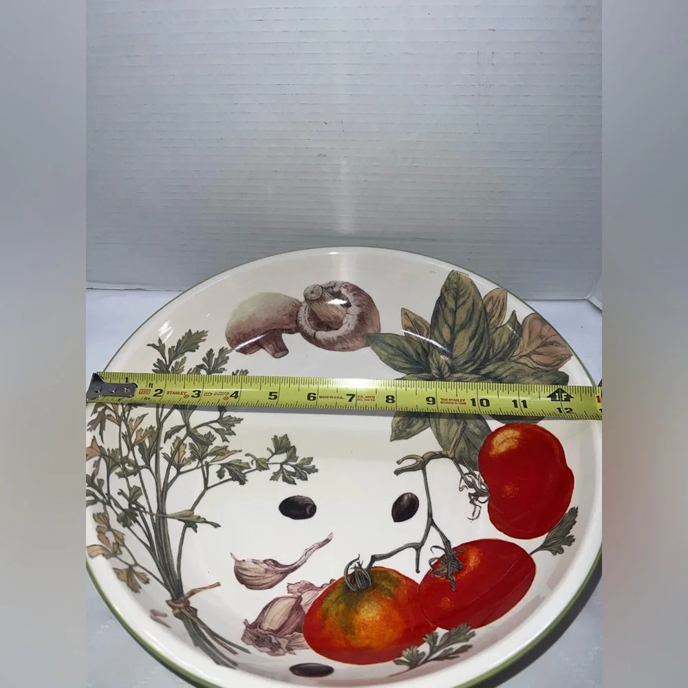 🍅🫒🧄Williams Sonoma 13” flat pasta serving bowl 